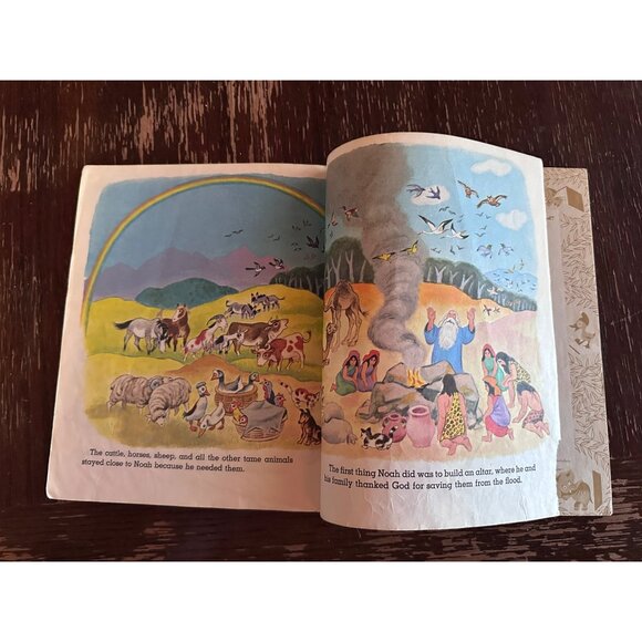 Vintage 1969 Little Golden Book "Noahs Ark" By Barbara Shook Hazen Illustrated B - Picture 15 of 15